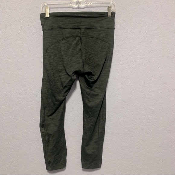Outdoor Voices Gray Marled Drawcord Pocket Cropped Leggings - Picture 8 of 8